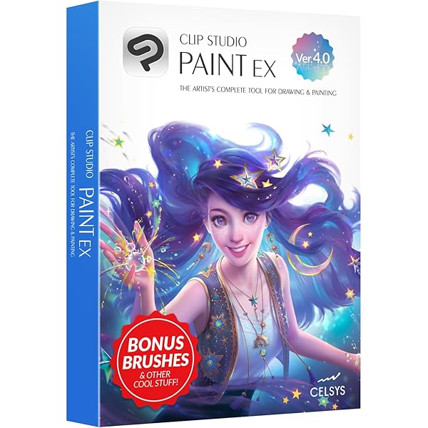 【新品・未使用】永年版　CLIP STUDIO PAINT EX テキスト付 セルシス CLIP STUDIO PAINT EX 12ヶ月ライセンス パッケージ版
