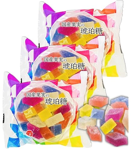 Amazon.co.jp: Tsuyama Seika Domestic Fruit Amber Sugar 100g PSJBOX