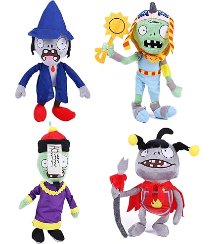 Amazon.co.jp: PVZプラントとゾンビのぬいぐるみ3点セット、ピエロ