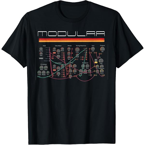 Amazon | シンセサイザー 電子音楽プロデューサー 波形シンセ Tシャツ 