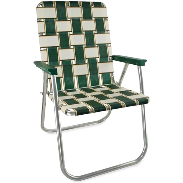 Amazon｜Lawn Chair USAアルミWebbed椅子 デラックス｜折りたたみ 