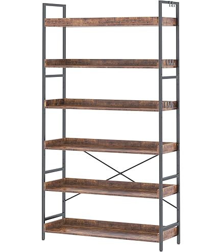 Amazon｜カインズ(CAINZ) 木製ラック 6段 ナチュラル 幅88cm 奥行30cm