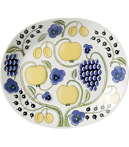 Amazon.co.jp: アラビア ルノ フロストベリー プレート2種 オーバル