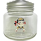 サンアート 不二家 ペコちゃん Peko ガラス キャニスター 保存容器 レトロ瓶 約375ml レトロペコちゃん 日本製 SAN4118