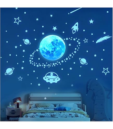 Amazon.co.jp: ウォールステッカー 宇宙 子供部屋 惑星 窓 男の子