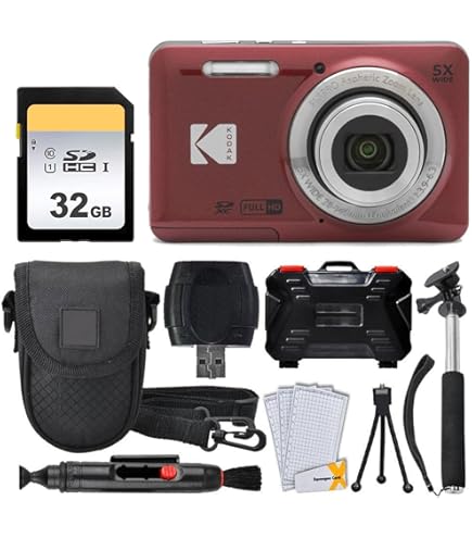 Amazon | Kodak PIXPRO FZ55 デジタルカメラ(ブラック) + 32GB