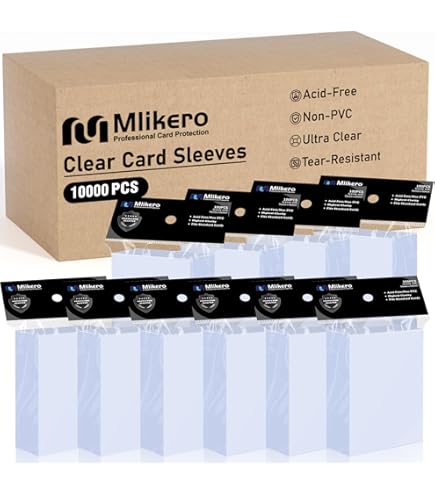 Sleeve Kings Board Game Sleeves 'Space Base Compatible' (40mm x 89mm) (110 Sleeves Per Pack) Card Sleeves Toys & Games
