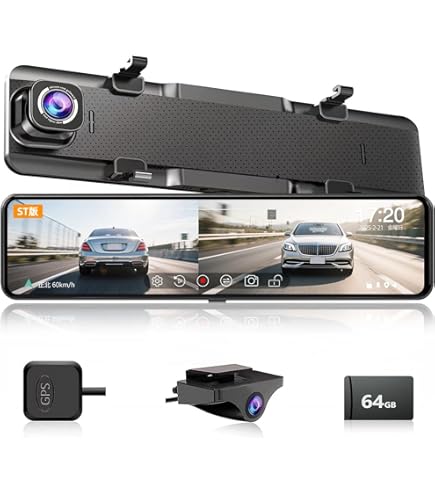 Amazon.co.jp: JADOドライブレコーダー ミラー型 前後カメラ【G810初代