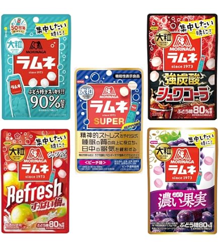 Amazon.co.jp: 森永製菓 大粒ラムネSUPER BOOST グレープフルーツ味