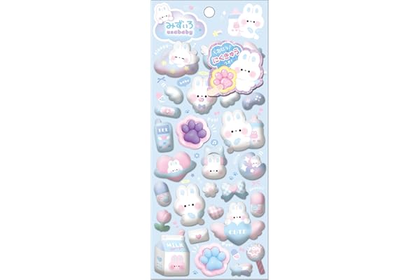 クーリア シール スペシャルもっちもちシール みずいろうさベビー 01192