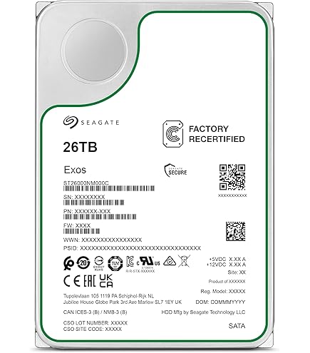 Seagate Barracuda 24TB Internal Hard Drive, 7200 RPM, 512MB Cache