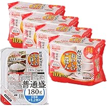 Amazon.co.jp: アイリスオーヤマ パックご飯 うるち米 180g×40個 国産