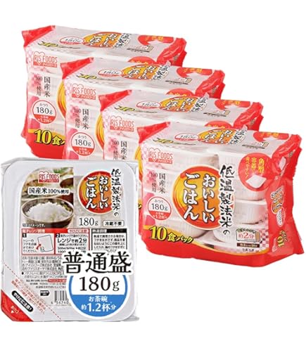 Amazon | アイリスオーヤマ(IRIS OHYAMA) パックご飯 180g x 40 個