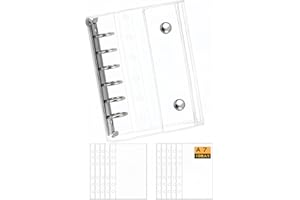 PERZUMI a7 バインダー シール帳 透明 女の子 はがせる 6穴 シール バインダー 詰め替え ポケットリフィル10枚付き シール収納 推し活グッズ