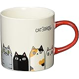 セラミック藍 猫3兄弟 マグカップ 背伸び 23121 φ8.3×h8cm