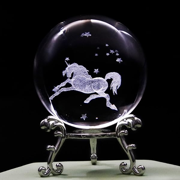 Unicorn figurine crystal glass ornament gift Clearance