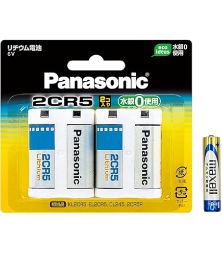 Amazon | 東芝 2CR5G カメラ用リチウム電池 2CR5 円筒形リチウム電池