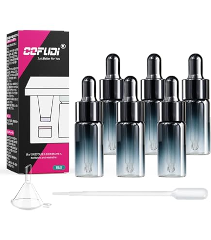 遮光瓶 スポイト付き 10ml 6本入 精油ボトル 詰め替え容器 Amazon.co.jp: スポイトボトル 10ml 6個 遮光瓶 ガラス スポイト