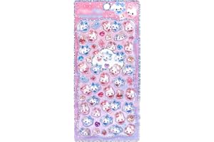 立体シール 3dシール キラキラ可愛い アクリル水晶滴膠 手帳 DIY 用 水筒・携帯ケース装飾 女の子向け ごほうび・贈り物に最適 手芸用品 (BKE-10)