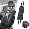 Car Seat Side Organizer, Car Organisers, QCSJHJX Auto Seat Storage Hanging Bag, Front Seat Mesh Hanging Bag for Auto Small It