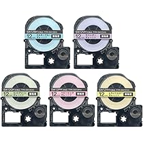 Amazon | 人気 ガーリー テープセット 12mm 互換 テプラ キングジム