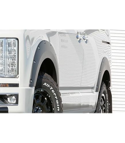 デリカD5 JAOSフェンダーガーニッシュ type-X 未塗装品 左前 JAOS フェンダーガーニッシュ type-X 塗装品 マットブラック