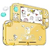 DLseego スヌーピー Switch Lite 用 ケース ニンテンドースイッチライト カバー クリアケース スヌーピー スイッチ ライトケース クリアカバー 分体式カバー PC素材 透明スイッチカバー 超軽量 耐衝撃 取り外し簡単 傷つけ防止 