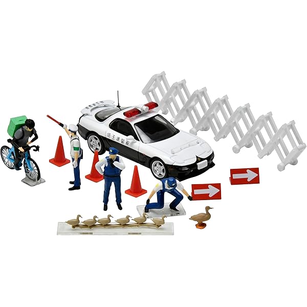 Amazon | ジオコレ64 1/64#カースナップ16a 警察 ABS・PVC製 人形 