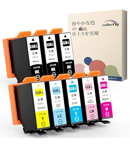 Amazon.co.jp: エプソン用 KNI カニ KNI-6CL-L 互換 インク 6色パック