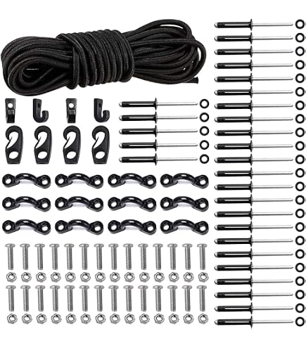 Deli Hand Riveter Set 4 Nozzles Heavy Duty Rivet Gun Tool 60PCS