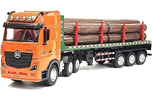 1/18 2.4GHz 9Ch RTR Huina 1313 3軸ヘッド 3軸シャーシタイプ 木材運搬トレーラーラジコン ☆スタンクショントレーラー ☆丸太運搬車