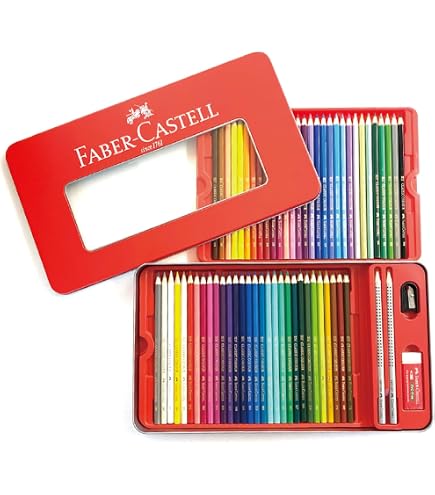 Amazon.co.jp: ファーバーカステル 水彩色鉛筆 100色セット トート