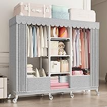 【引取限定】クローゼット・ワードローブ・ハンガーラック ワードローブ 収納付き maat-000325_1.jpg