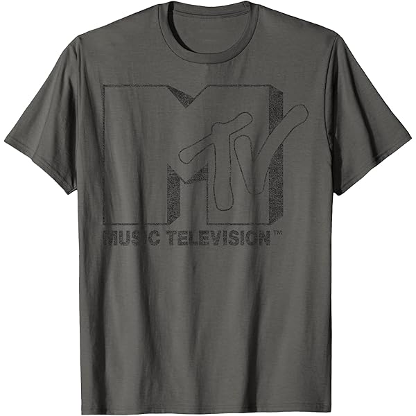 MTV ヴィンテージTシャツ MTV Music Television Classic Motorcycle Logo Men's Black