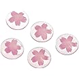 廣田硝子 箸置き 5ヶ揃い 雫 桜 914-5