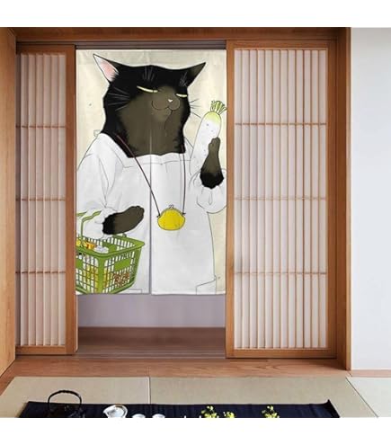 Amazon｜サザエさんののれん 和風 目隠し ロング 暖簾 壁掛け 遮光