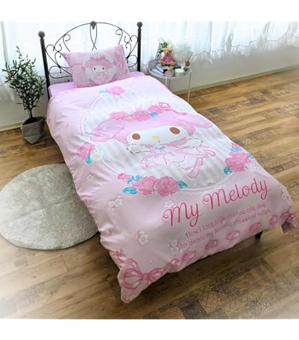 マイメロ マイメロディ　掛布団カバー　掛ふとん　ふわふわ　シングルロング Amazon｜サンリオ(SANRIO) マイメロディ マイメロ 掛け布団