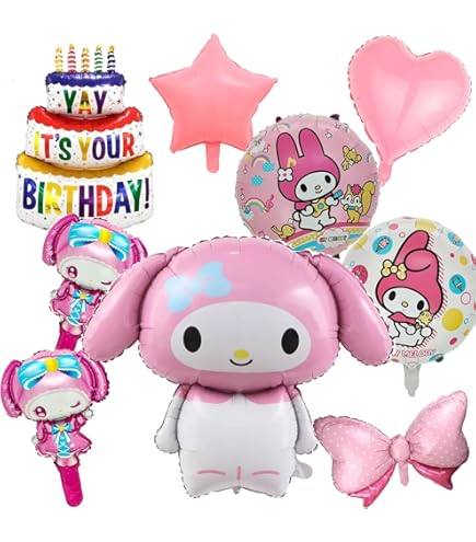 Amazon | Wpunwen可愛い キャラクターアニメ 風船 誕生日 飾り付け