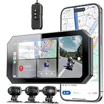 Amazon.co.jp: BOIFUN バイクドラレコ【業界初+3つのSONYカメラ+6.25