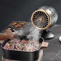 卓上レンジフード 卓上吸煙機 換気扇 油・煙・湯気がとれる移動可能 Amazon | 卓上レンジフード 卓上吸煙機 （卓上でにおい・油・煙