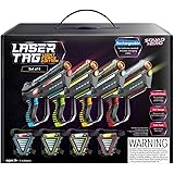 Rechargeable Laser Tag for Kids, Teens & Adults - Guns & Vest Sensors - Fun Ideas Age 8+ Year Old Cool Toys - 4 Set - Lazer T