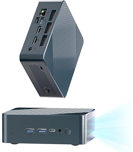 MINIS FORUM EM680 Mini PC, AMD Ryzen 7 6800U 8 Cores 16 Wires CPU