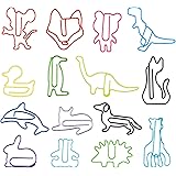 Amazon ぴぴっと アニマル クリップ かわいい 動物達 カラフル ゼムクリップ アソート 30個セット クリップ リング 文房具 オフィス用品