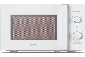 コンフィー(COMFEE') 電子レンジ 17L ターンテーブル 単機能 光るダイヤル式 全国対応 【メーカー保証2年】簡単操作 一人暮らし/家庭向/お年寄り CF-AM202-WH ホワイト ヘルツフリー