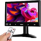 Eyoyo 7インチ 小型モニター hdmi モニター 小型ディスプレイ CCTVモニター モバイルモニター HDMI VGA AV入力 内蔵スピーカー カメラ監視用 日本語説明書