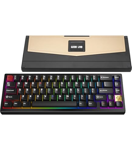 WOBKEY Rainy 75 CNC Aluminum HMX/JWK/Cocoa Switches Triple-Mode