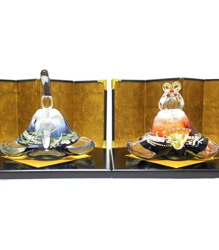 Amazon.co.jp: ガラスのお雛様 glass calico グラスキャリコ 華雛 雪洞