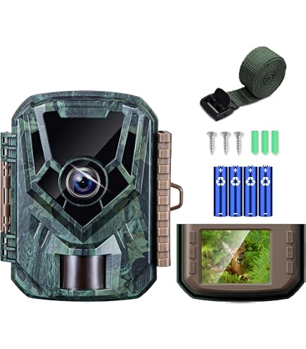 Amazon.co.jp: KJK トレイルカメラ 小型 防犯カメラ 野生動物監視