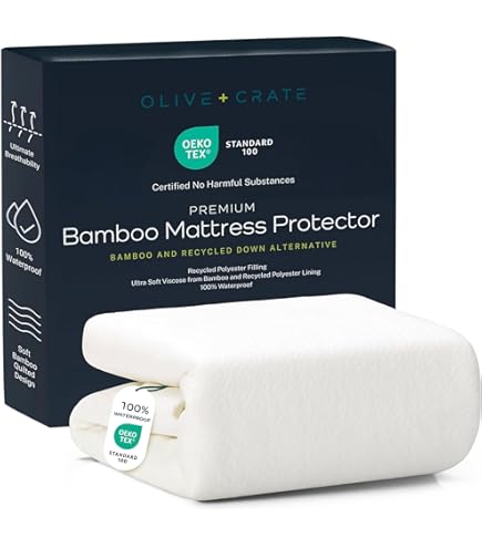 King Size Waterdichte Matrasbeschermer Rayon van Bamboe Uitgerust Matras Pad Cover met Diepe Zak tot 45 cm King Size Waterdichte Matrasbeschermer Rayon van Bamboe Uitgerust Matras Pad Cover met Diepe Zak tot 45 cm