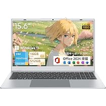 Amazon.co.jp: UOWAMOU Office 2024搭載 ノートパソコン 15.6型 6500Y